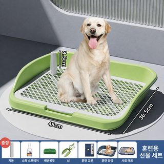 애완동물 용품 개 화장실 초대형 태블릿 밟기 방지 외부 튀기 방지 대야 대