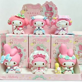 마이멜로디 비밀숲 티파티 시리즈 블라인드박스 PVC 피규어 데스크 장식 인