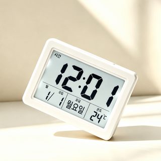 크로스보더 대외무역 대형 스크린 음성 제어 데스크톱 시계 학생 달력 백라
