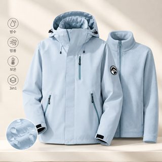 2026新款秋冬户外加厚防风防水高品质冲锋衣男女款保暖三合一两件