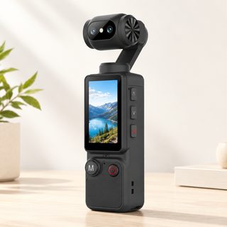 4K 포켓 캠코더 회전형 손떨림 방지 휴대용 브이로그 카메라
