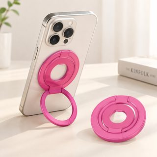 탁상용 다기능 접이식 링형 양면 강력 자석 360도 회전 휴대폰 거치대 라이