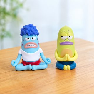 비치버그 못생긴 물고기 피규어 8.5cm 명상 인형 데스크톱 차량용 장식 선물