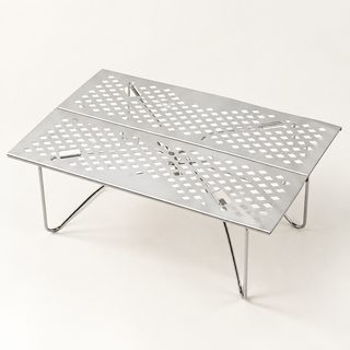 첨봉 초경량 알루미늄 접이식 캠핑 테이블 31×21cm 휴대용 백패킹 미니 탁자