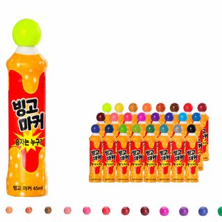 낙서 다색 빙고펜 어린이 미술 문구 세트 유치원용 창의 화필 40ml