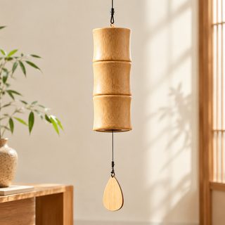 대나무 화음 풍경 명상 공간 인테리어 걸이 장식