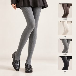 꽈배기 무늬 담배 회색 레깅스 벨벳 갈색 스타킹 얇은 가을 겨울 세로줄 꽈