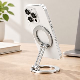 더블링 자석 휴대폰 거치대 MagSafe 호환 양면 마그네틱 탁상용 조절식 링 스