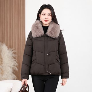 2026 겨울 여성 솜패딩 점퍼 루즈핏 보온 퍼카라 탈부착 데일리 출근 아우터