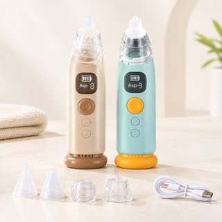 아기 전동 콧물흡입기 실리콘 노즐 9단계 조절 충전식