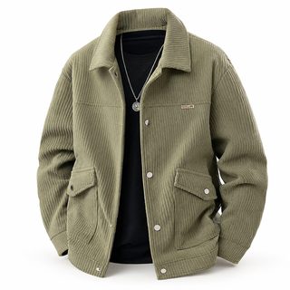 아메리칸 라이트 럭셔리 프리미엄 재킷 남성 봄 가을 벨벳 루즈한 남성 코
