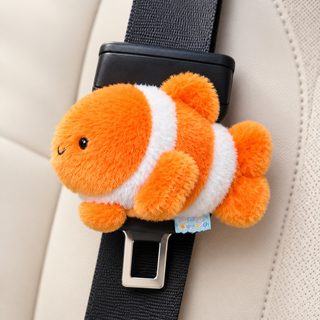 차량용 안전벨트 연장 버클 바다동물 봉제인형 클립