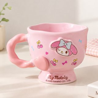 귀여운 캐릭터 도자기 머그컵 360ml 손잡이 홈카페 사무실 컵