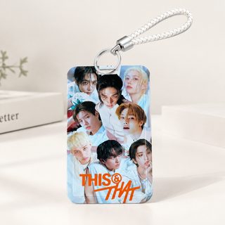 定制推拉款塑料卡套STRAYKIDS专辑周边ins证件卡保护套流浪小孩