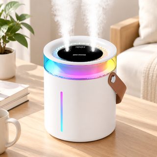 USB 듀얼분사 가습기 1점5리터 무드등 저소음 사무실 탁상용