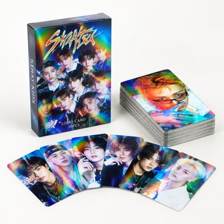 30张镭射卡STRAYKIDS新专辑周边组合单人闪卡三寸纪念卡LOMO卡片
