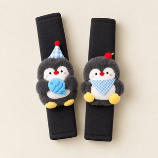 펭귄 인형 차량용 안전벨트 커버 목 어깨 보호 패드
