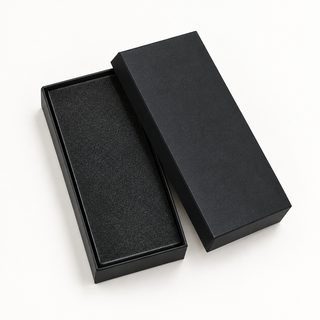 시계 보관 케이스 스펀지 포함 소형 포장용 블랙 시계 상자 13×6×3cm