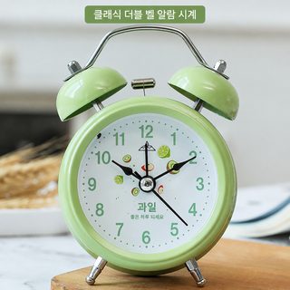 어린이 금속 초음파 데스크톱 시계 야등 무음 소년 기숙사 시계 학생 전용