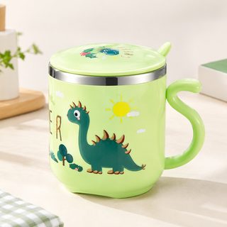 어린이집 유치원 304 스테인리스 뚜껑 손잡이 물컵 270ml
