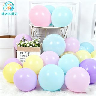 12인치 마카롱 풍선 두꺼운 라텍스 풍선 마카롱 계열 컬러 도파민 생일 장식