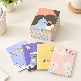 귀여운 캐릭터 미니 수첩 6×8cm 휴대용 포켓 줄노트 초등학생 선물
