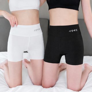 아이스 안전바지 여자 여름 얇은 오광 방지 팬티 2 합 1 겉으로 입을 수 있는