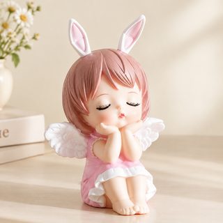 왕홍 큐티 애니 베이비 에나멜 케이크 장식 진열장 만화 장난감 천사 어린