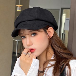 팔각모 여자 백합 일본계 순색 왕홍 한국판 오리혀 베레모 조수 추동 영륜