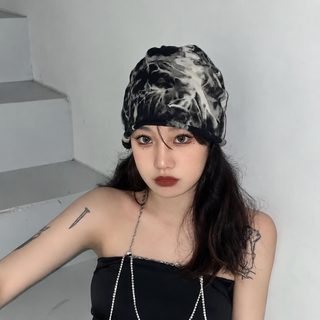 가게 주인은 스스로 새로운 스타일의 염색 개성 더미 모자를 남겨 여자 얼