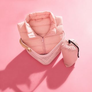 2024년 신형 칼라 빅 사이즈 얇고 가벼운 패딩 여성 얇은 가을 겨울 내담 가