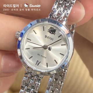 삼려구 HelloKitty 시계 여성 사치 패션 팔찌 시계 학생 석영 시계 생일 선물