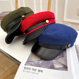 한국판 모자 여자 해군모 평상 베레모 빈티지 중절모 남자 청년 붐 춘추 가