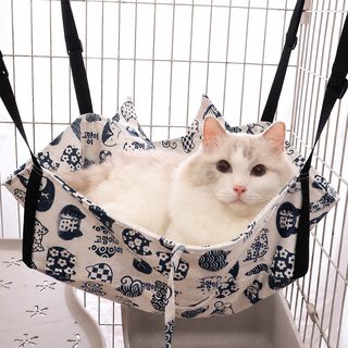 고양이 해먹 바구니 애완동물 침대 고양이 우리 사계절용 매달린 고양이 그