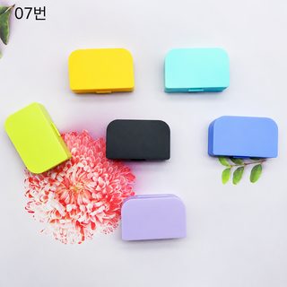 신형 심플한 콘택트렌즈 케이스 거울 렌즈 케이스 반려함 도매 수납함 듀얼