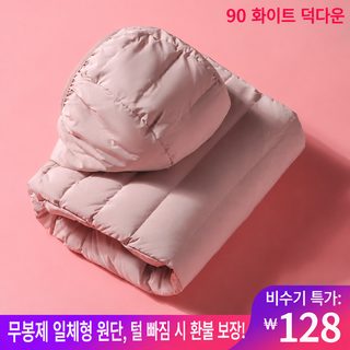 빈틈없는 초경량 얇은 패딩 신상 여자 쇼트 후드 아웃도어 스포츠 빅 사이