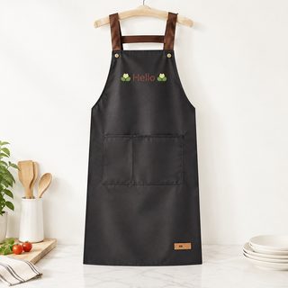 맞춤형 앞치마 작업복에 로고 프린트 호텔 음식 주방 가정용 물벼락 방지 공장 도매