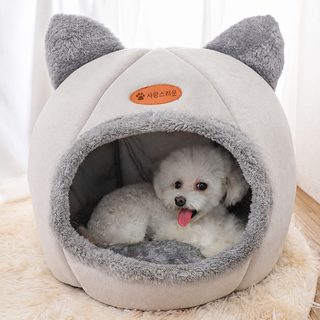개집 겨울 보온 사계절 통용 고양이집 폐쇄식 애완동물 집형 테디 개집 용