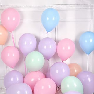 10인치 마카롱 라텍스 풍선 컬러 생일파티 어린이 행사 장식용 두꺼운 원형