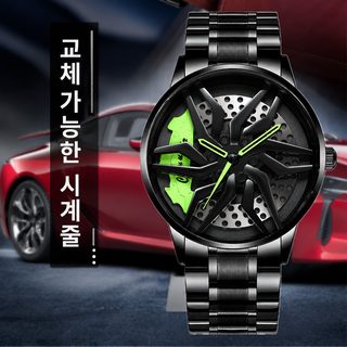 전자동 코어 시계 남성 방수 바퀴 스타일 비기계 시계 습기 남성 손목시계