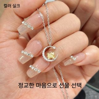 정항 삼려구 Hello Kitty 목걸이 은케이티 고양이 리본 쇄골 사슬 심플한 소규모 디자인 펜던트