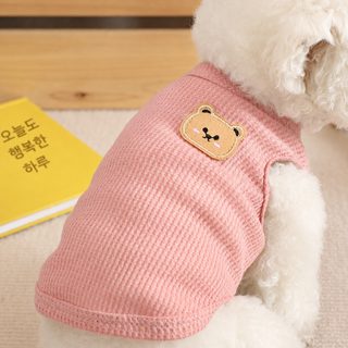 애완견 옷 봄, 여름 신상 시크 베어 사계절 공용 테디 비베어 소형견 얇은