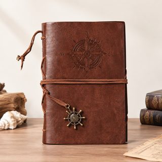 빈티지 항해 디자인 인조가죽 A6 A7 휴대용 다이어리 노트
