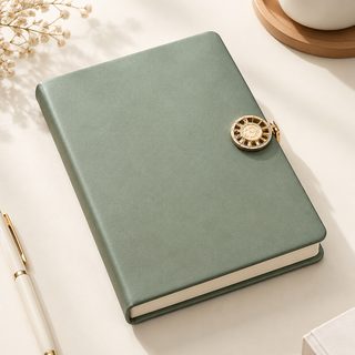A5 버클 다이어리 256페이지 두꺼운 노트 북마크 포함