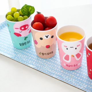 어린이 카툰 물컵 아기 주스컵 양치컵 200~250ml 내열 플라스틱 다용도 컵