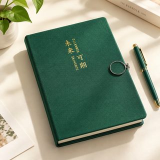 A5 패브릭 커버 264페이지 다이어리 노트 펜 세트