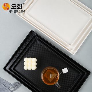 A5 멜라민 직사각 트레이 업소용 호텔 카페 다과 과일 디저트 쟁반