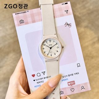 정강 여성 학생용 아날로그 쿼츠 손목시계 중고등학생 수능 공무원 시험용