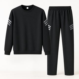 디구스타이 남성 봄 3선 트레이닝복 세트 긴팔 티셔츠 긴바지 러닝 운동복