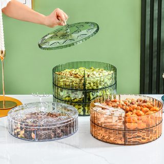 차 탁자 분격 간식 건과반 먼지 방지 과일 과일 쟁반 수납함 다층 과일 쟁반